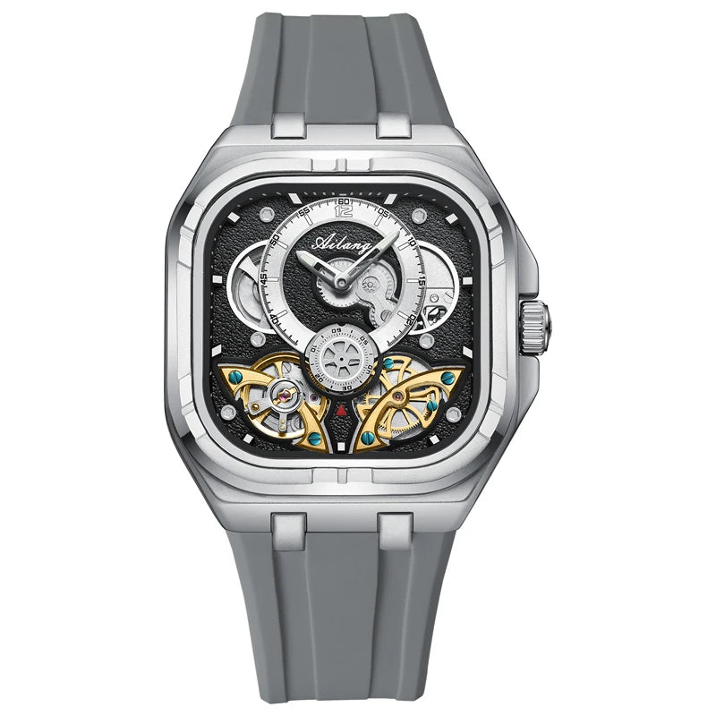 Automatic Mechanical Waterproof Luxury Man Watch Rubber Strap Men's Watches