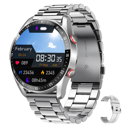 ECG+PPG Bluetooth Call Smart Watch Men Laser Health Blood