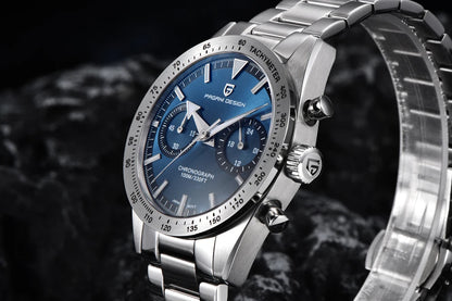 PAGANI DESIGN Mens Retro Moon Watches 2023 Top Brand Luxury Quartz Watch For Men Chronograph AR Sapphire Glass Waterproof Sports