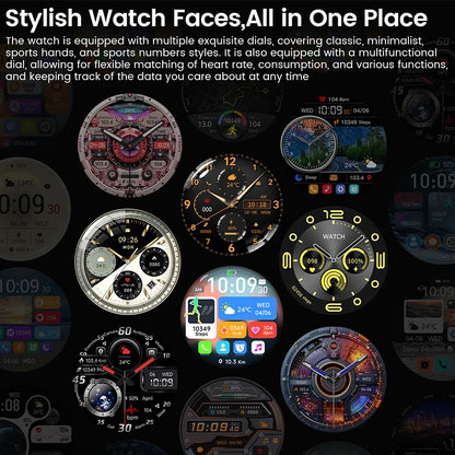 Android and ios Smart Watch Men AMOLED Screen GPS Motion