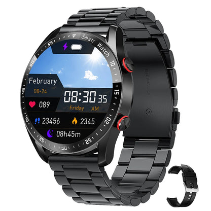 ECG+PPG Bluetooth Call Smart Watch Men Laser Health Blood