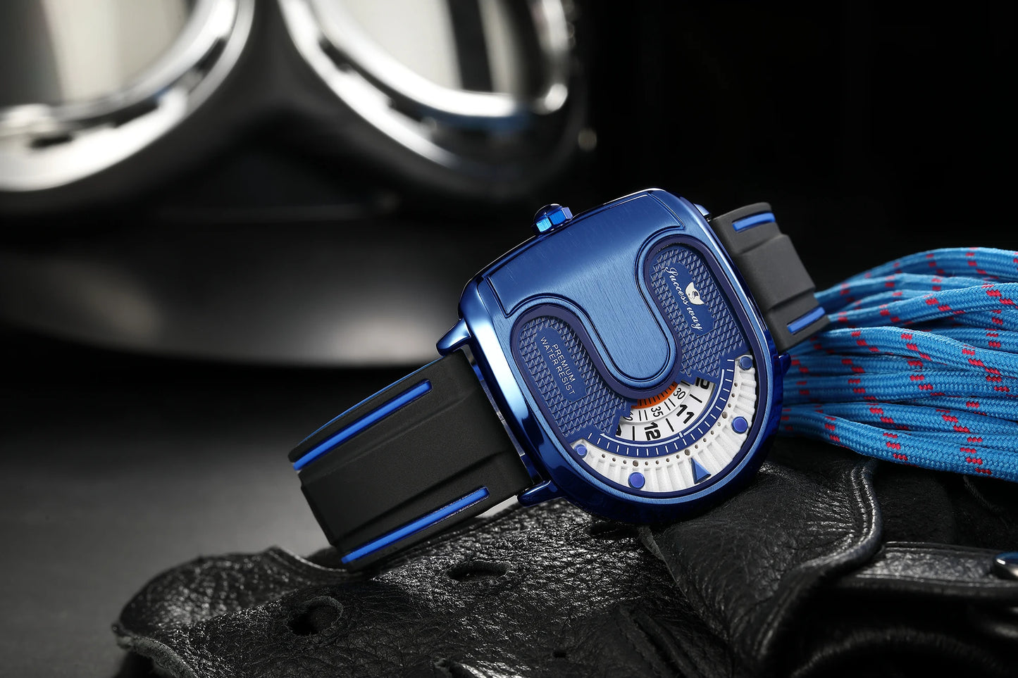 Creative U-Shape Dial Men’s Watch – Luxury Style Quartz Timepiece