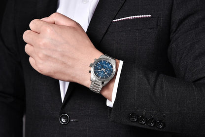 PAGANI DESIGN Mens Retro Moon Watches 2023 Top Brand Luxury Quartz Watch For Men Chronograph AR Sapphire Glass Waterproof Sports