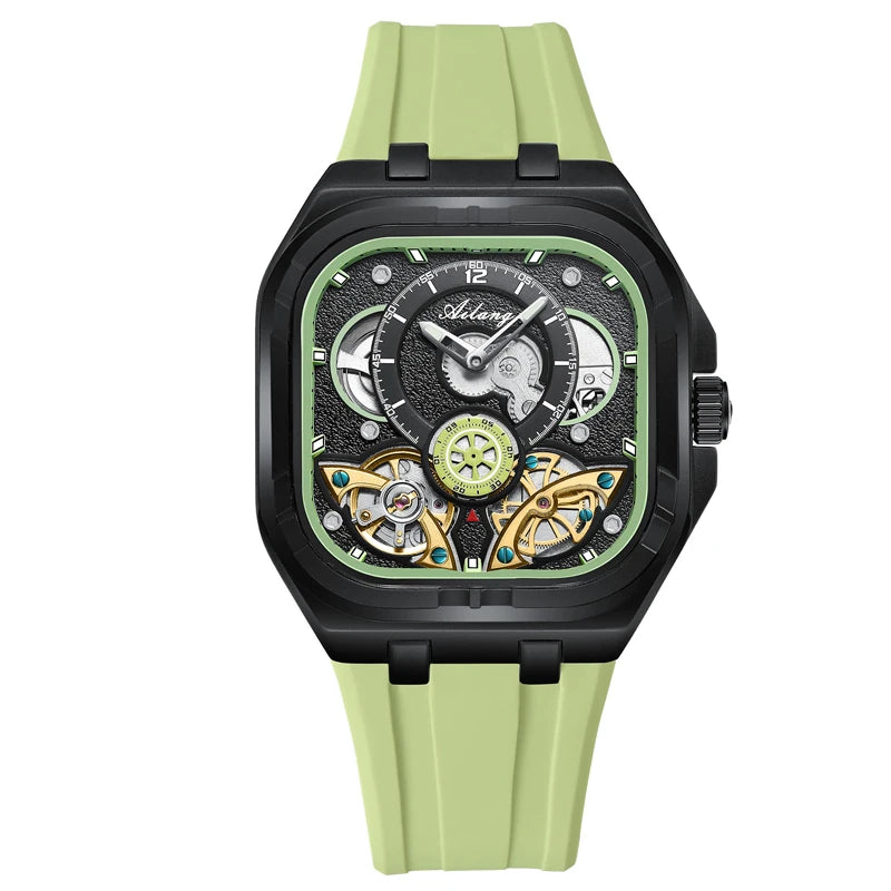 Automatic Mechanical Waterproof Luxury Man Watch Rubber Strap Men's Watches