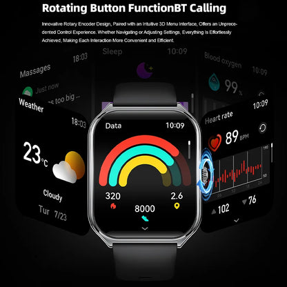 2025 New 7.5MM Ultra Thin Smart Watch Men 1.96"AMOLED Screen