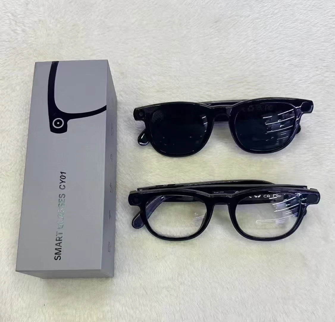 AI Smart Glasses V3 with 8MP Camera & ChatGPT. Features Bluetooth Call, Voice Wake-Up, Video Record & Music Play