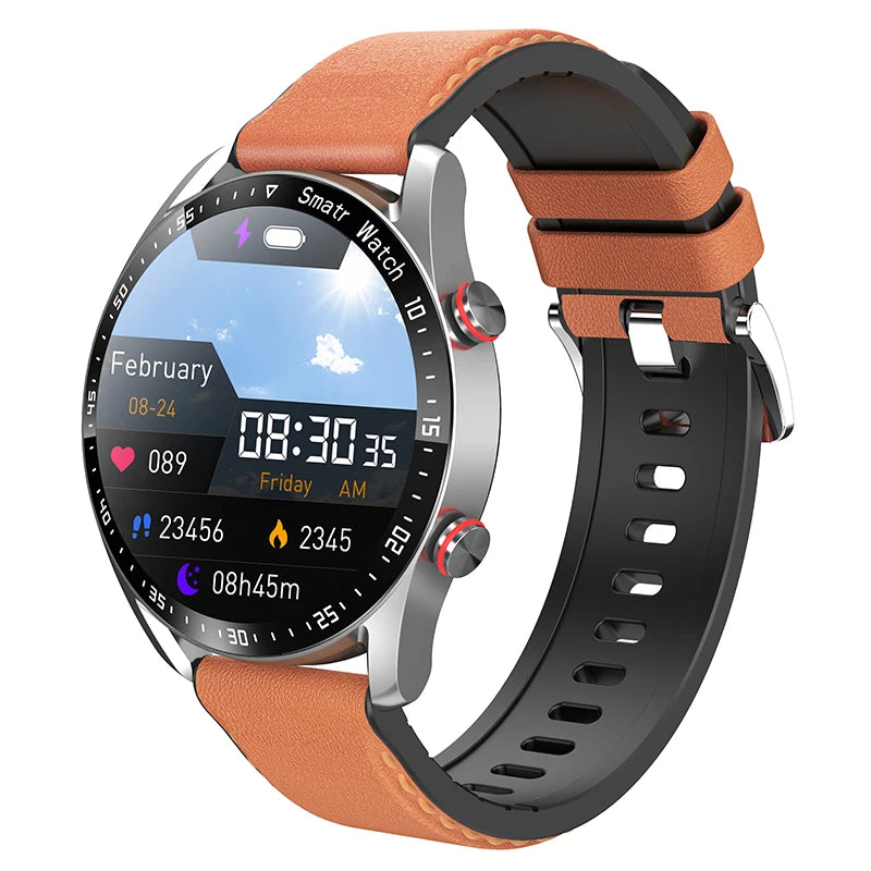 ECG+PPG Bluetooth Call Smart Watch Men Laser Health Blood