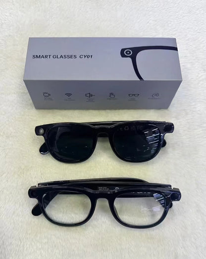 AI Smart Glasses V3 with 8MP Camera & ChatGPT. Features Bluetooth Call, Voice Wake-Up, Video Record & Music Play