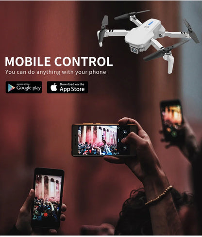 2025 E88 Professional HD 4K RC Drone Wide Angle Camera Foldable Helicopter Quadcopter Aircraft Kid Gift Toys By KBDFA