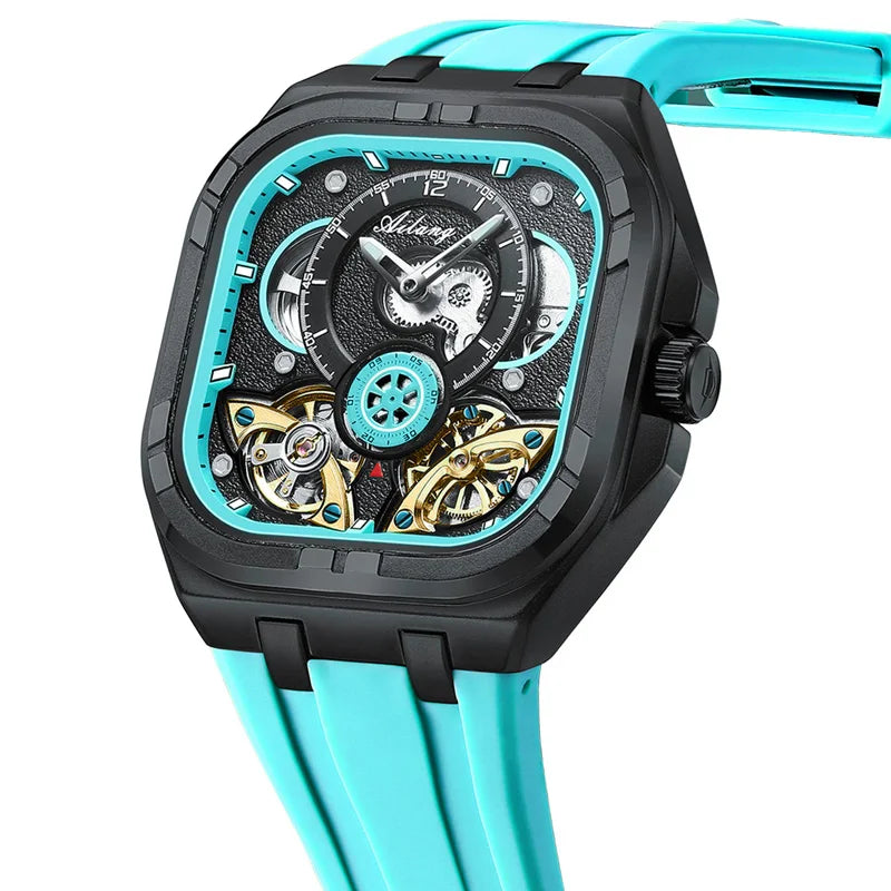 Automatic Mechanical Waterproof Luxury Man Watch Rubber Strap Men's Watches