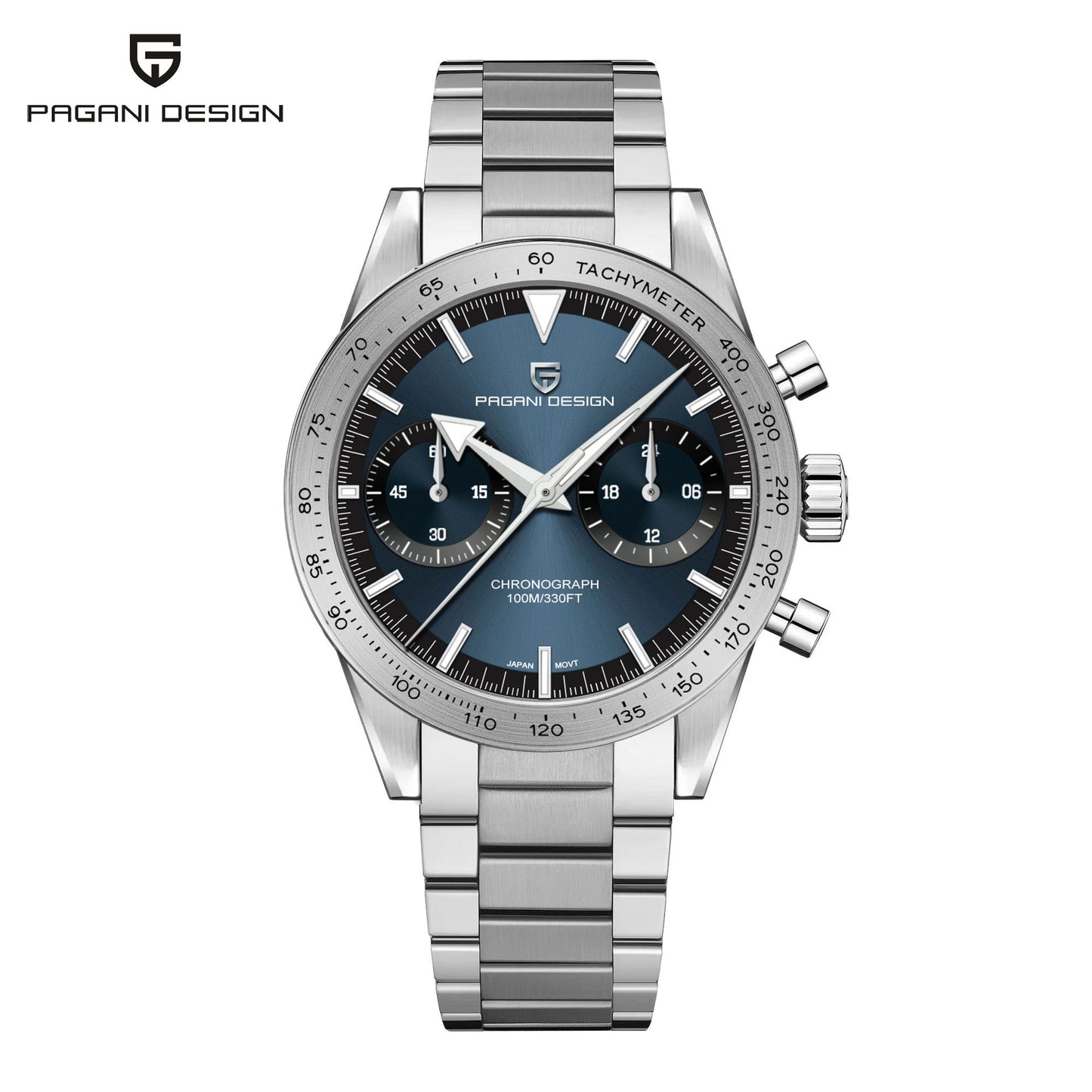 PAGANI DESIGN Mens Retro Moon Watches 2023 Top Brand Luxury Quartz Watch For Men Chronograph AR Sapphire Glass Waterproof Sports