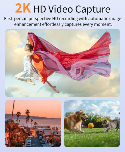 AI Smart Glasses V3 with 8MP Camera & ChatGPT. Features Bluetooth Call, Voice Wake-Up, Video Record & Music Play