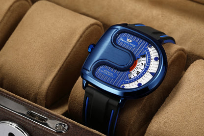 Creative U-Shape Dial Men’s Watch – Luxury Style Quartz Timepiece