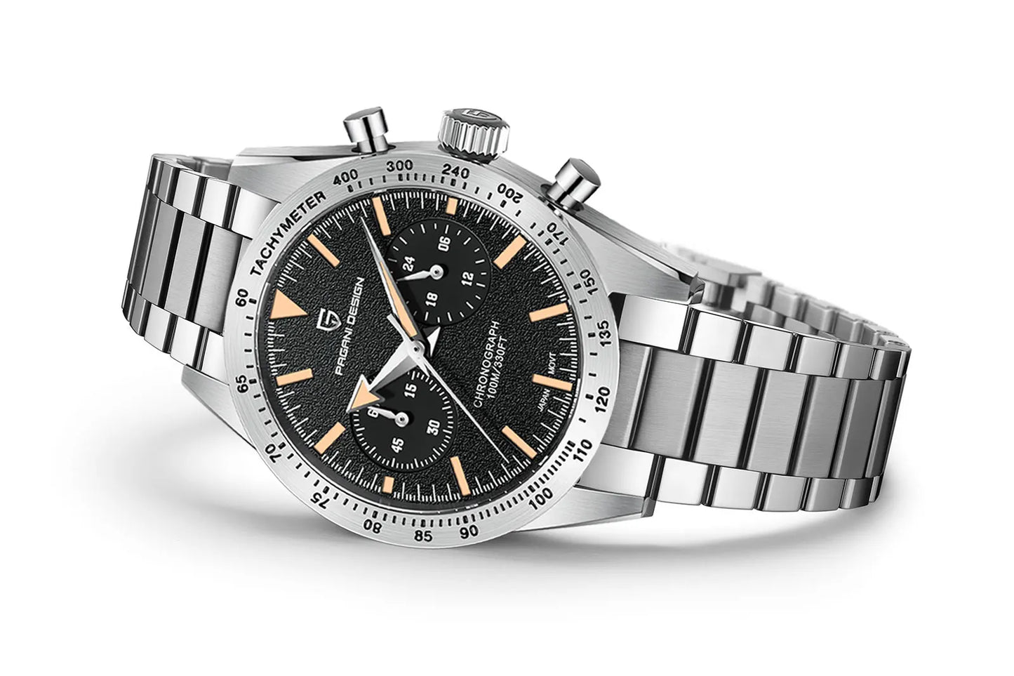 PAGANI DESIGN Mens Retro Moon Watches 2023 Top Brand Luxury Quartz Watch For Men Chronograph AR Sapphire Glass Waterproof Sports