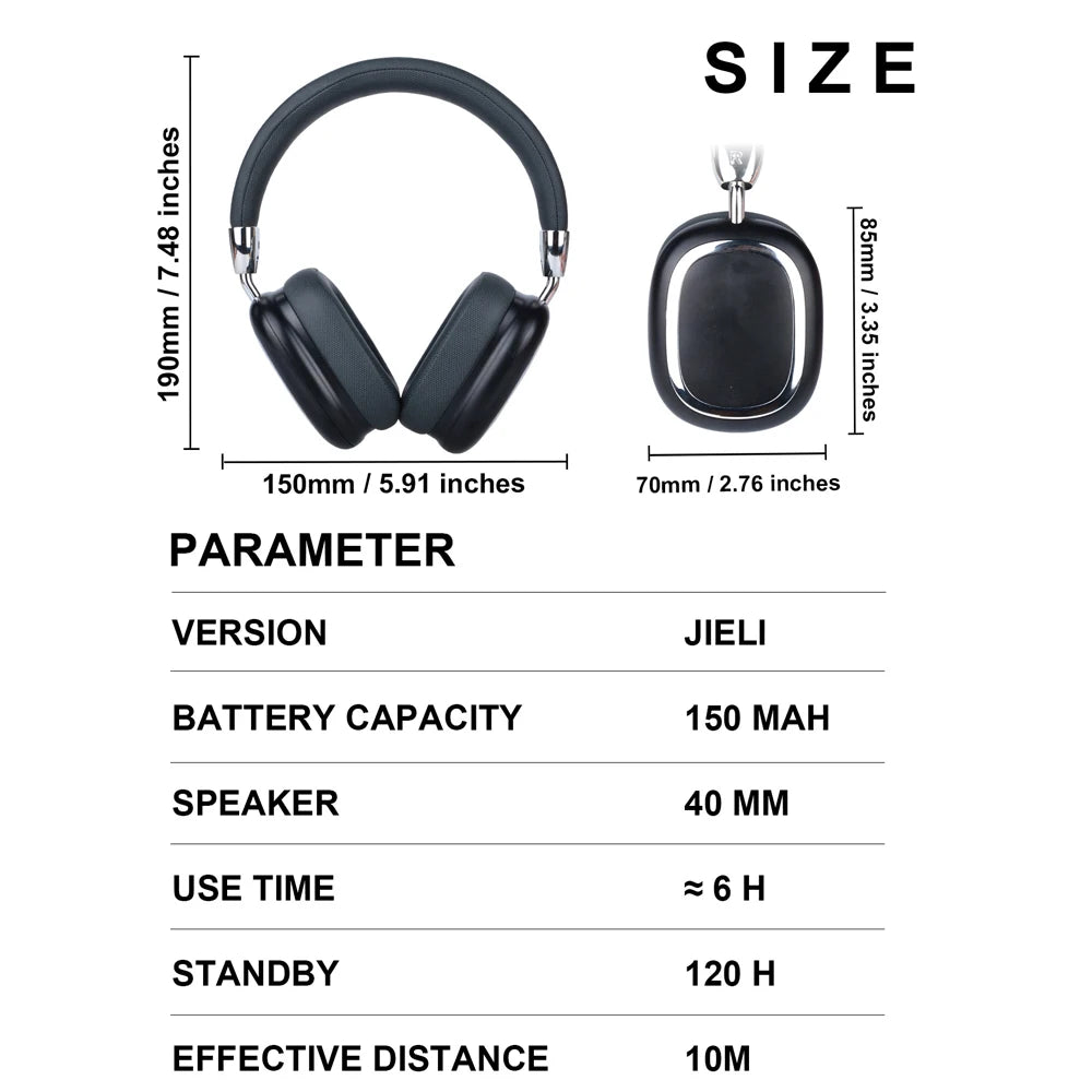 40 Hours Wireless Noise-cancelling Headphones - Personalized