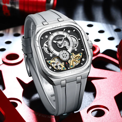 Automatic Mechanical Waterproof Luxury Man Watch Rubber Strap Men's Watches