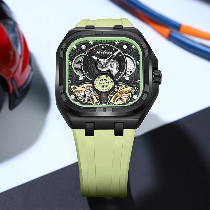 Automatic Mechanical Waterproof Luxury Man Watch Rubber Strap Men's Watches