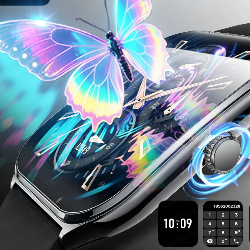 2025 New 7.5MM Ultra Thin Smart Watch Men 1.96"AMOLED Screen