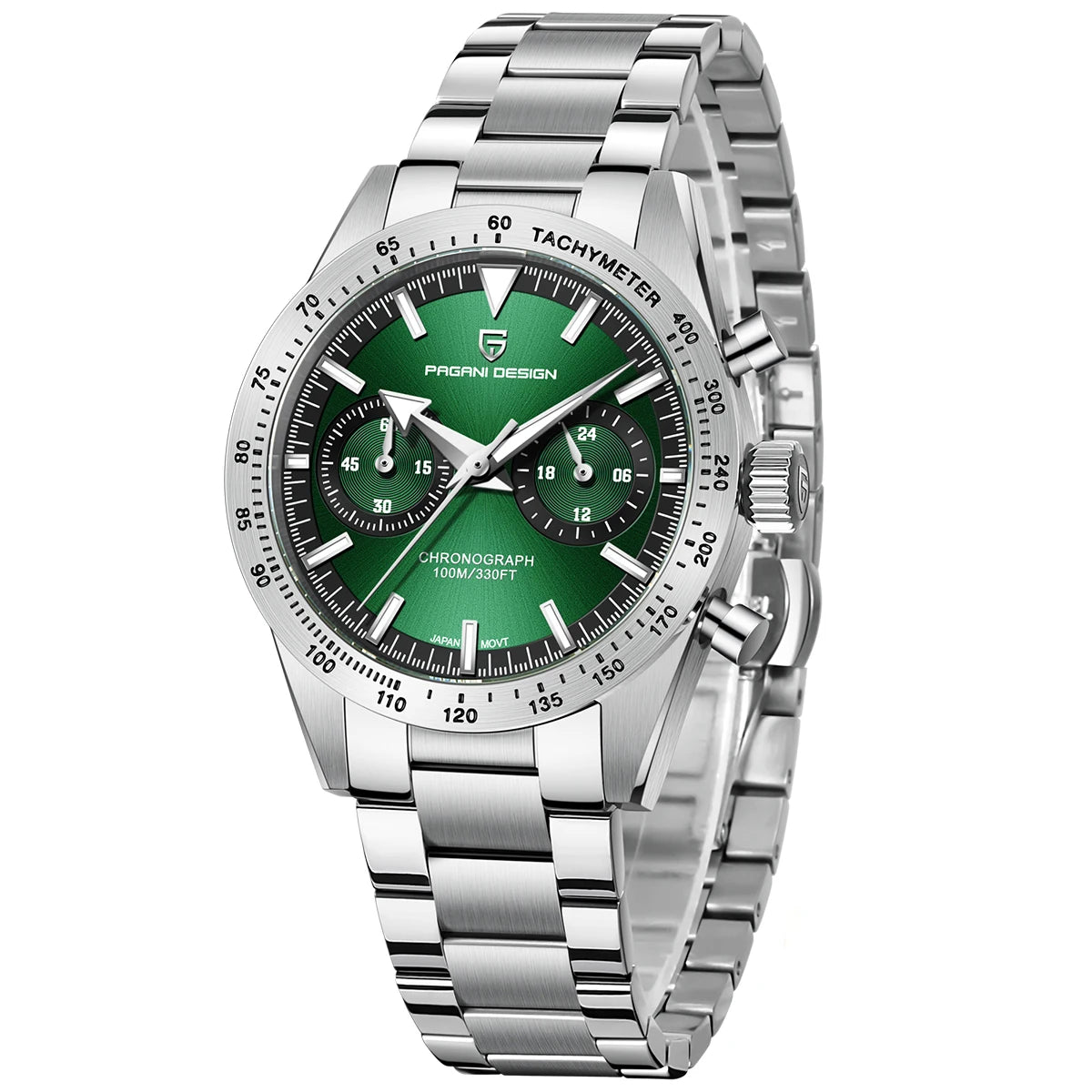 PAGANI DESIGN Mens Retro Moon Watches 2023 Top Brand Luxury Quartz Watch For Men Chronograph AR Sapphire Glass Waterproof Sports