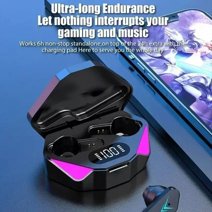 NEW X15 TWS Earphones Bluetooth Wireless Gamer Headphones Earbuds